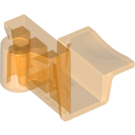 Lego Equipment Bracket 4 x 2 x 2 No Studs with Axle Hole / Trans-Orange