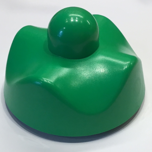 Lego Primo Stacking Base Round Wavy Small, One Top Stud / Green