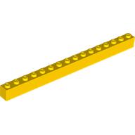 Lego Brick 1 x 16 / Yellow