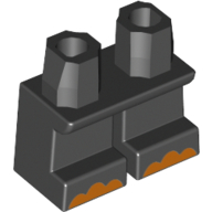 Lego Legs Short with Orange Toes Print