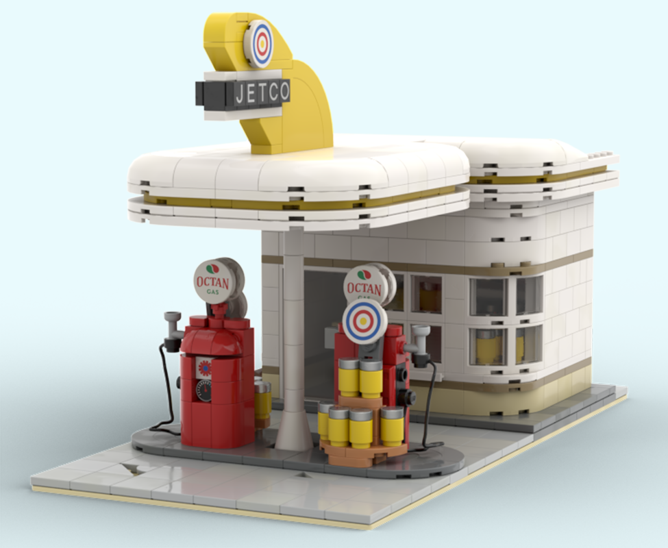 Lego 50s Gas Station
