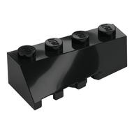 Lego Brick Wedged, Sloped 45° 4 x 2 Right / Black