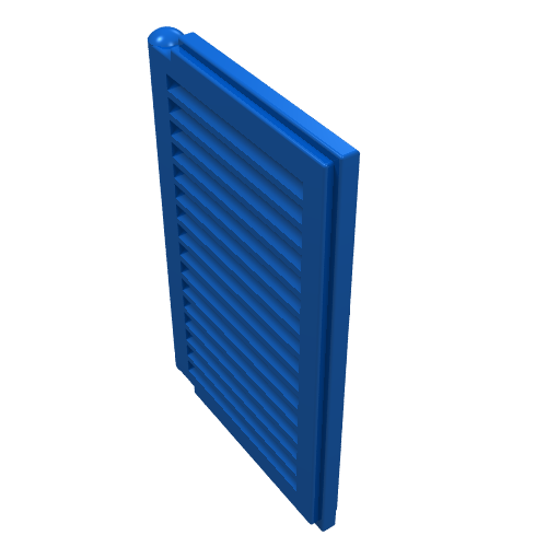 Lego Window 1 x 2 x 3 Shutter / Blue