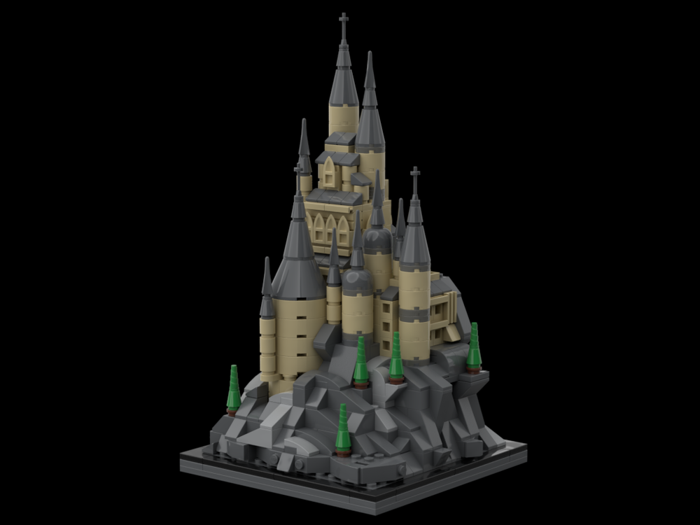 Lego Microscale castle - 16x16 baseplate - Inspired