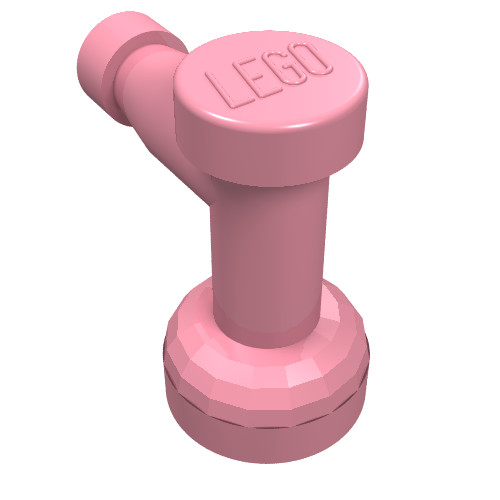 Lego Tap 1 x 1 with Hole in Spout / Pink