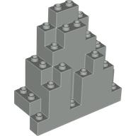 Lego Rock Panel Triangular 3 x 8 x 7 / Light Gray