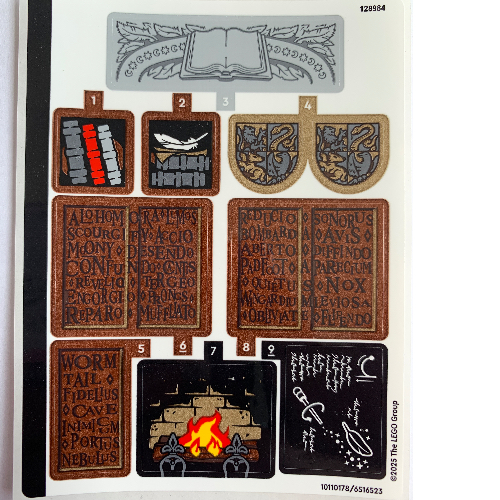 Lego Sticker Sheet for Set 76442-1 / [No Color/Any Color]