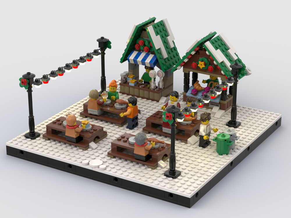 Lego Christmas Scenery - Food Zone