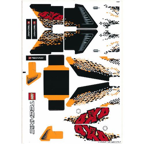Lego Sticker Sheet for Set 9398-1