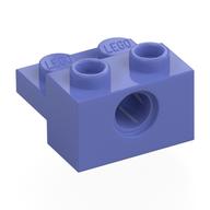 Lego Technic Brick Special 1 x 2 with Pin Hole and 1 x 2 Plate / Blue Violet