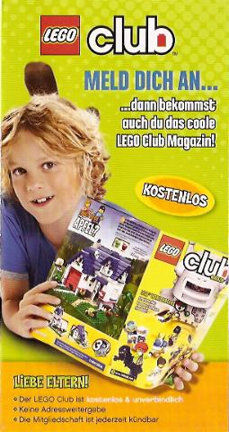 Lego 2011 Insert - LEGO Club - German (SAHSHK11)