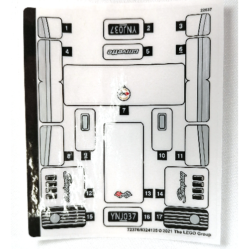 Lego Sticker Sheet 2 for Set 76903-1