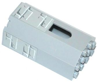 Lego Panel 3 x 4 x 6 with Window with Light Bluish Gray Bricks Pattern Model Left Side (Stickers) - Set 70806