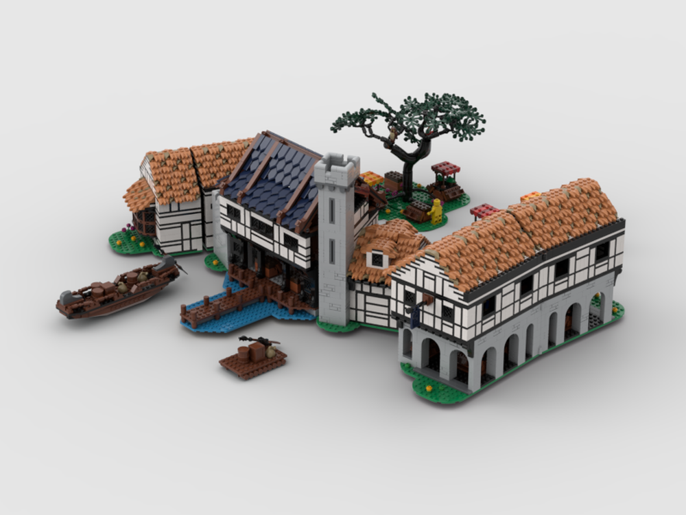 Lego Lion Knight Village Harbor