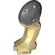 Lego Animal Body Part, Dinosaur, Triceratops Leg, Left, Front, with Pin, Dark Bluish Grey Print