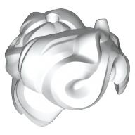 Lego Hair Short, Curly, Swept Up / White
