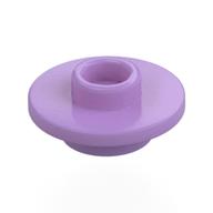 Lego Equipment Cup / Teacup Saucer with Recessed Stud on Top [Plain] / Medium Lavender