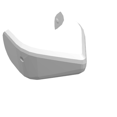 Lego Animal Body Part, Shark Head / White