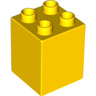 Lego Duplo Brick 2 x 2 x 2 / Yellow
