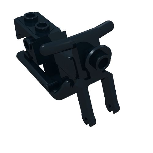 Lego Vehicle Base, Motorcycle Chassis, Frame 3 x 6 x 3 / Black