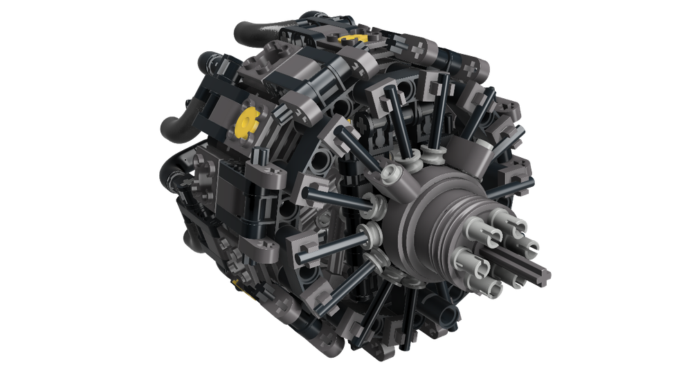 Lego 14 Cylinder Radial Engine