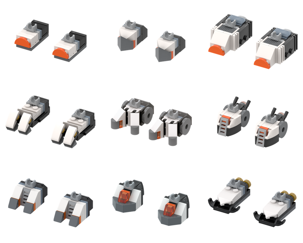 Lego Add-On Pack: Mech Feet - (MOC-190608 Modification)