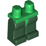 Lego Hips and Dark Green Legs / Green