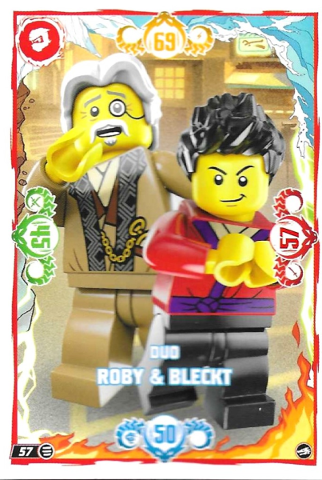 Lego NINJAGO Trading Card Game (German) Series 10 - # 57 Duo Roby & Bleckt