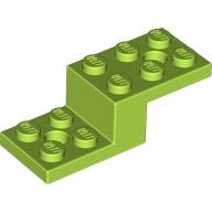 Lego Bracket 5 x 2 x 1 1/3 with Holes, Pin Bottom / Lime