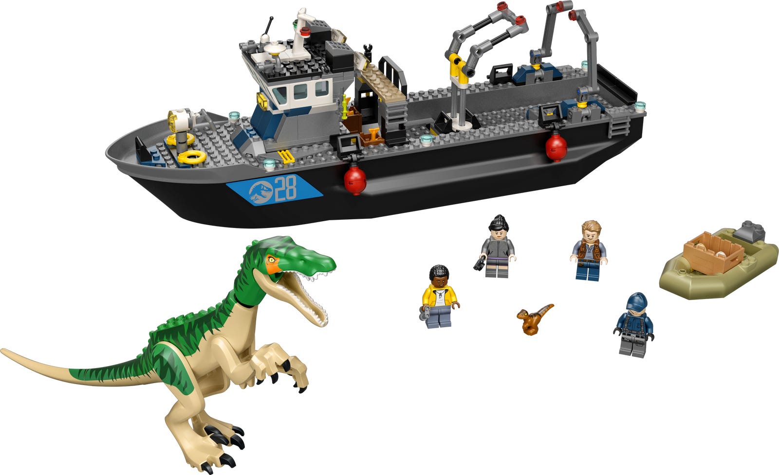 Lego Baryonyx Dinosaur Boat Escape