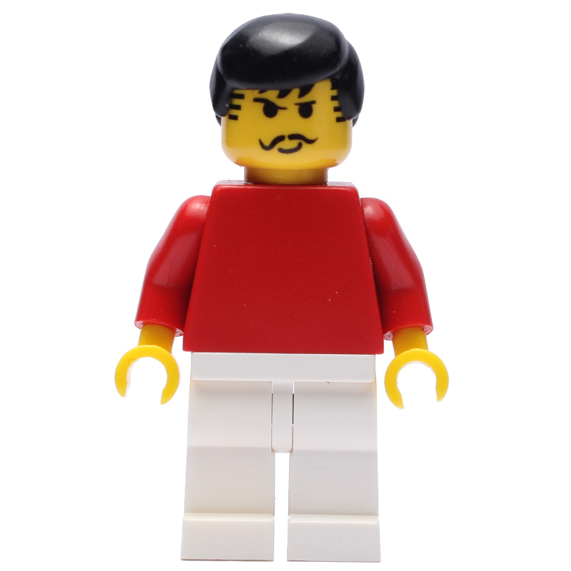 Lego Soccer Player Red Plain Torso, White Legs 7