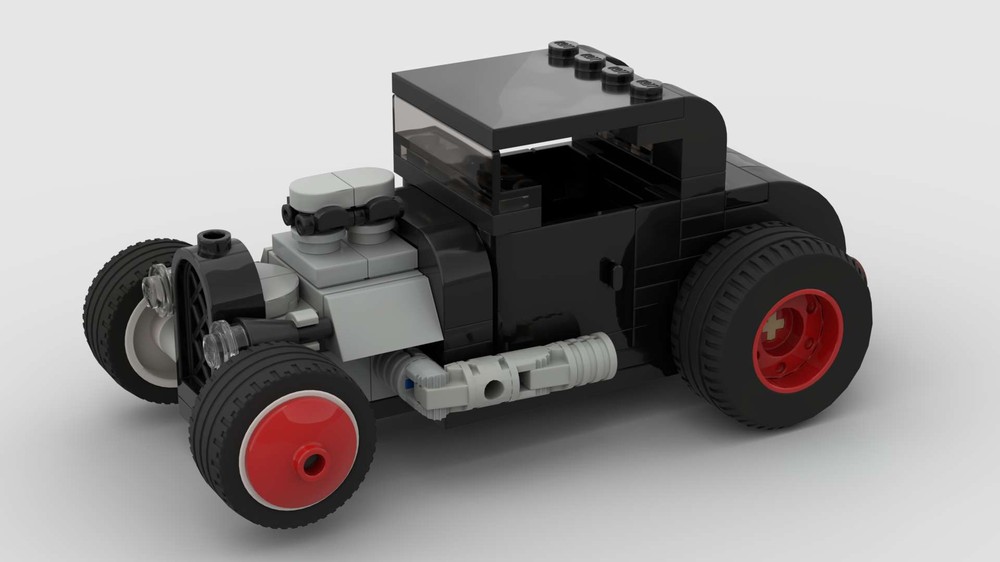 Lego 1932 Ford Model A Coupe Hot Rod / Rat Rod
