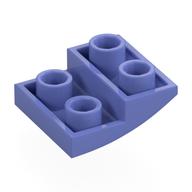 Lego Brick Curved Inverted 2 x 2 x 2/3 / Blue Violet