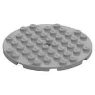 Lego Plate Round 8 x 8 / Light Bluish Gray