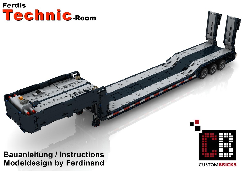 Lego Custom RC low loader with ramps