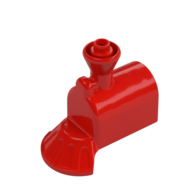 Lego Duplo Train Front, Steam Engine with Cow Catcher [Plain] / Red
