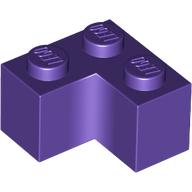 Lego Brick 2 x 2 Corner / Dark Purple