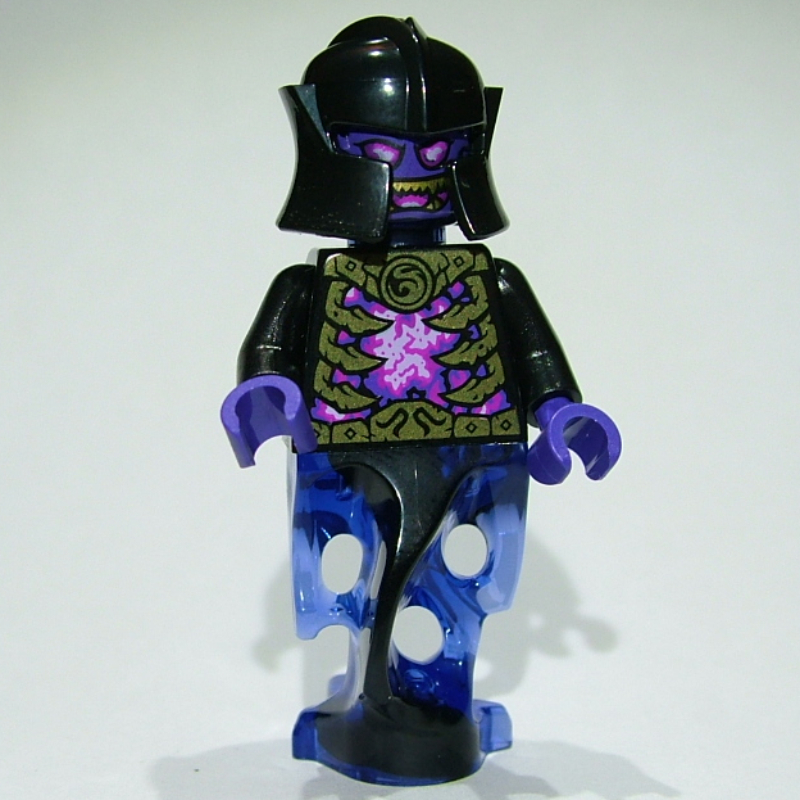Lego Overlord - Trans-Purple Head, Black Torso