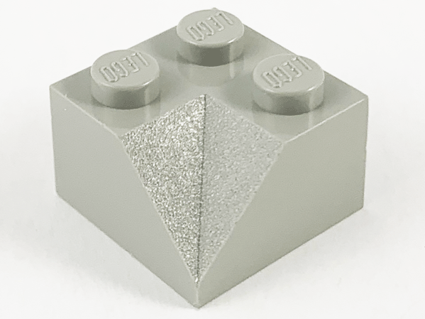 Lego Slope 45 2 x 2 Double Concave / Light Gray