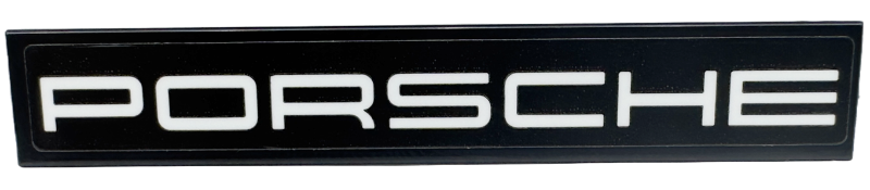 Lego Tile 1 x 6 with White 'PORSCHE' Pattern (Sticker) - Set 76916