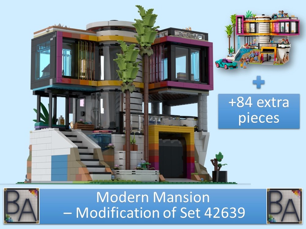 Lego Modern Mansion - Modification of Set 42639