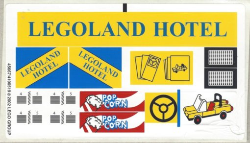 Lego Sticker Sheet for Set 10041-1