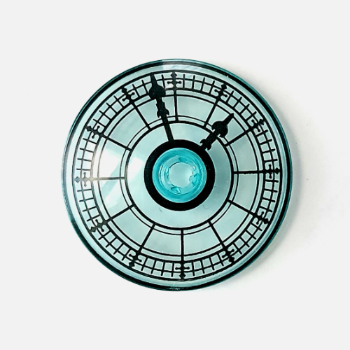 Lego Dish 4 x 4 Inverted with Clockface Print