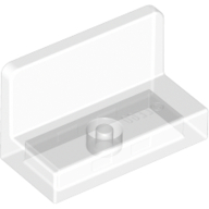 Lego Panel 1 x 2 x 1 [Rounded Corners] / Trans-Clear