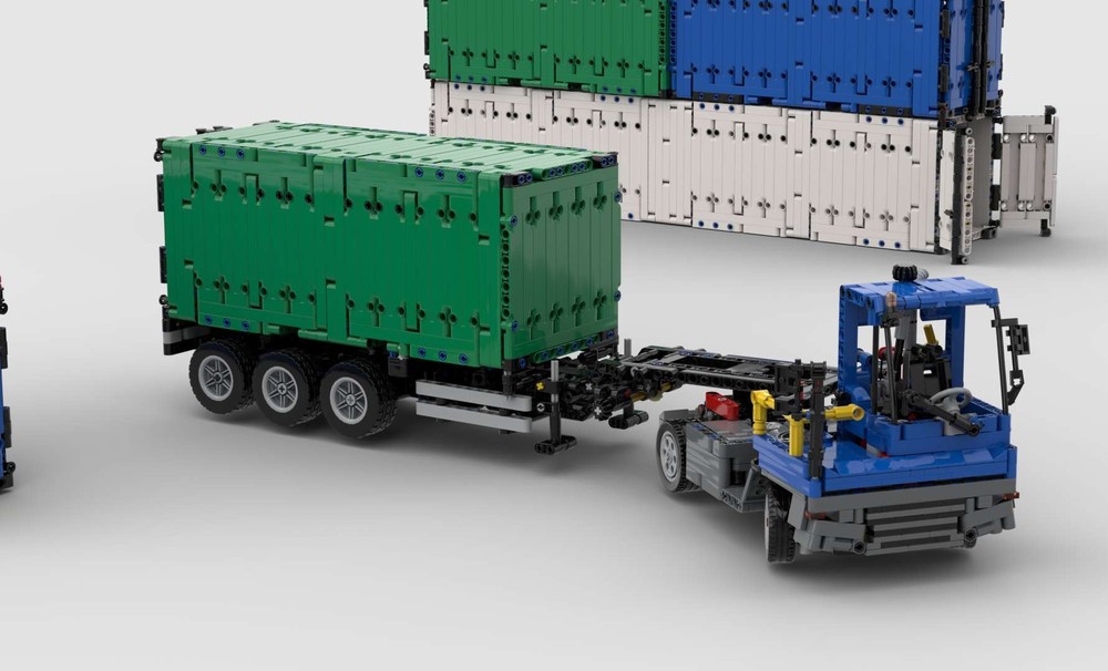 Lego extending container trailer 1:21