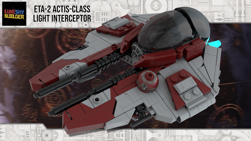 Lego Obi-Wan's Red Eta-2 Actis-Class Interceptor
