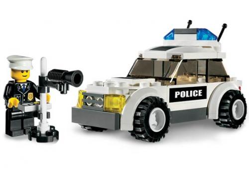 Lego Police Car (Black Sticker Version)