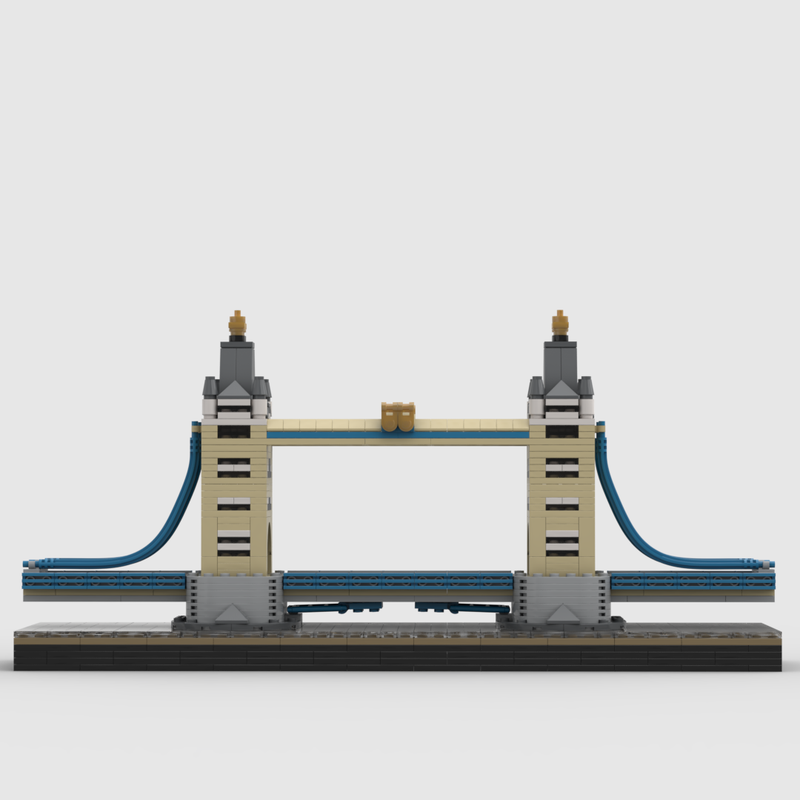 Lego Tower Bridge at 1/650th Scale
