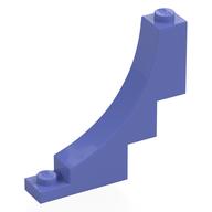 Lego Brick Curved 1 x 5 x 4 Inverted / Blue Violet