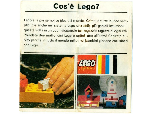 Lego 1969 Large Italian (3351-It)